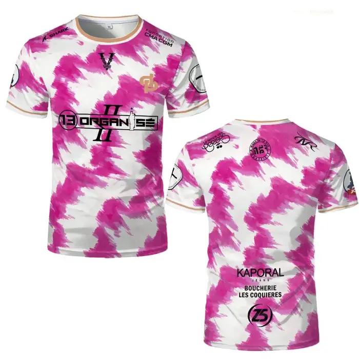Nouveau JUL Marseille Rap maillot imprimé 13 organiser Hip Hop Football T-Shirt uniforme d'entraînem