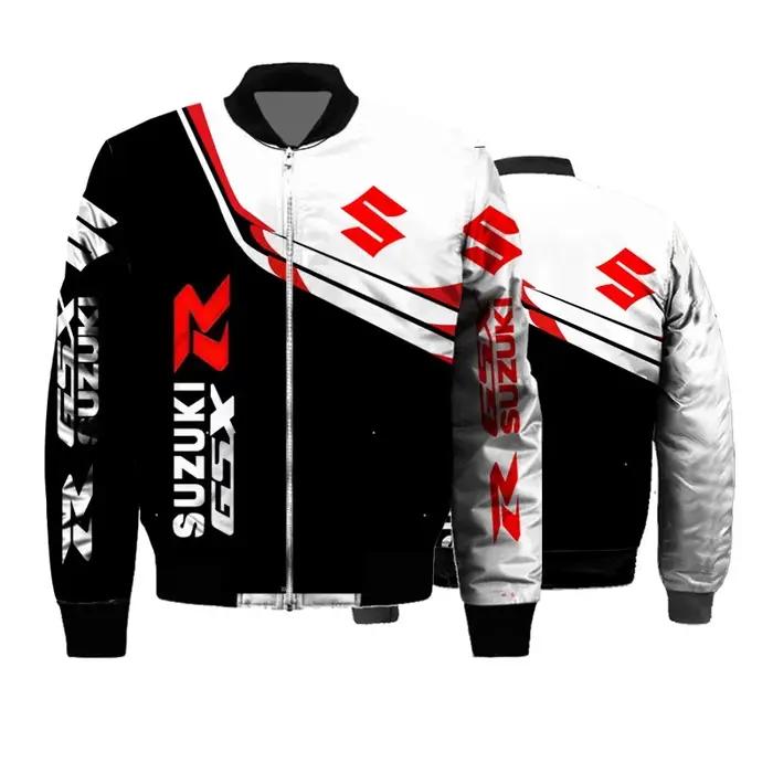 Manteau épais imprimé en 3D pour sports de plein air, le plus vendu, Suzuki, vêtements de cyclisme q