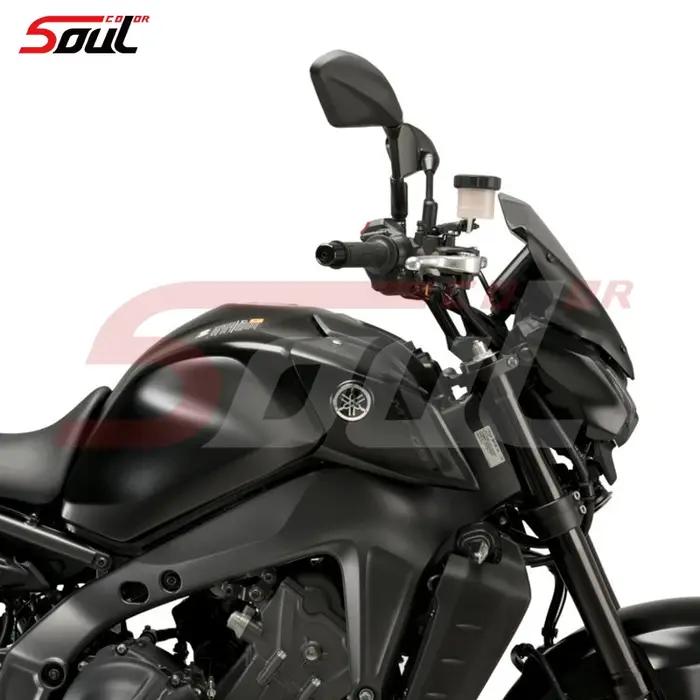 Visière de pare-brise de Sport pour moto, noire, compatible avec YAMAHA MT-09 2021 2022 2023 MT09 SP