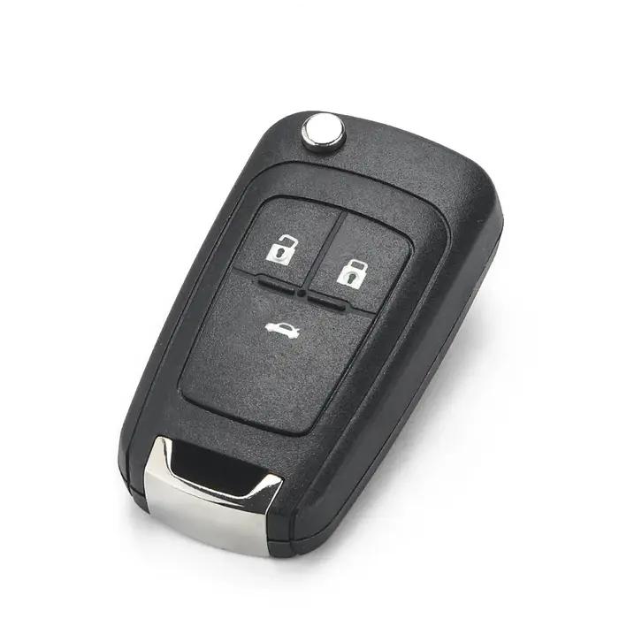 KEYYOU – coque de clé télécommande pliante, 10 pièces, pour Chevrolet Cruze Epica Lova Camaro Impala