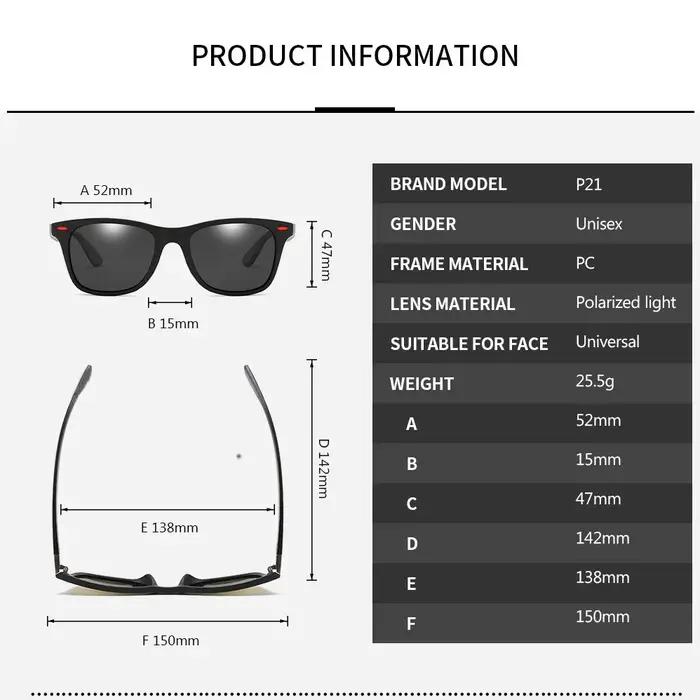 ZXWLYXGX classique lunettes De soleil polarisées hommes femmes marque Design conduite cadre carré lu