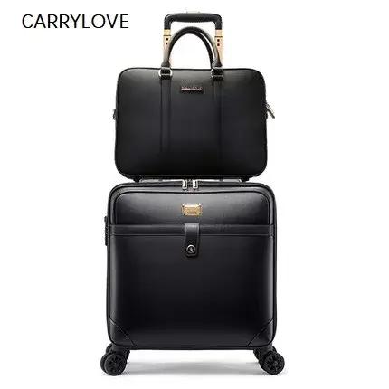 Valise de Voyage Personnalisée en PVC de 16/18/20/22/24 Pouces, Sac à Main et Bagages à Roulettes, à