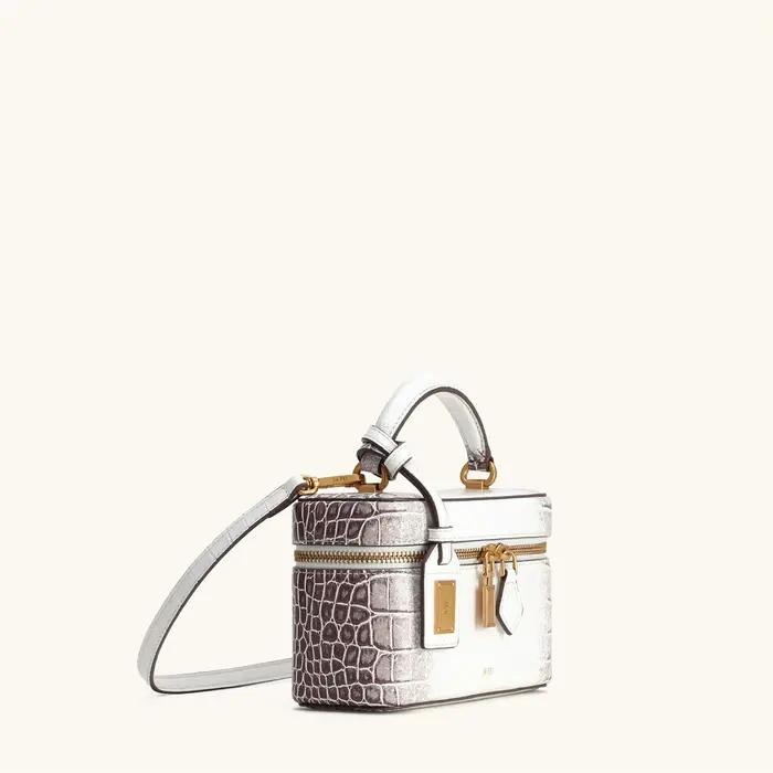 Sac à bandoulière pour femme JW PEI, sac à main croisé, petit sac carré gaufré effet croco, sac mess