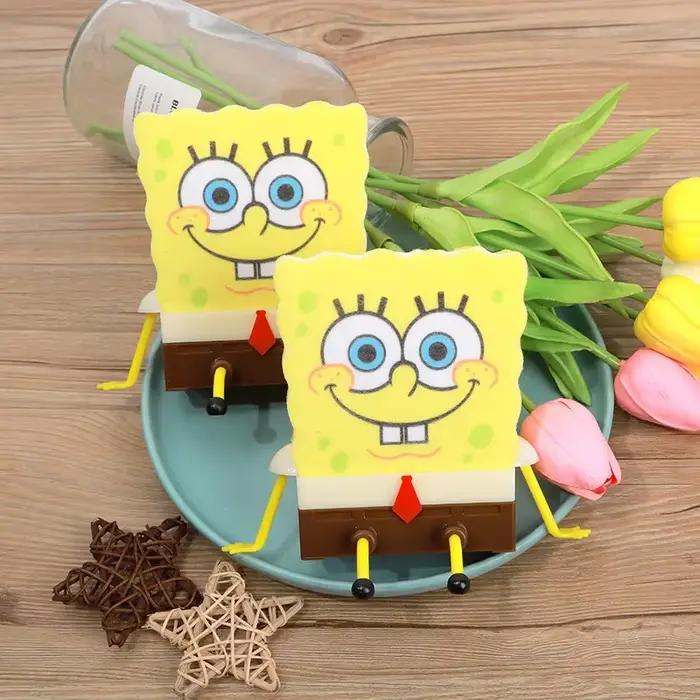 Support de rangement pour évier Bob l'éponge, panier porte-éponge, accessoires de cuisine amusants, dessin animé mignon, pour éponge à vaisselle occassions spéciales à offrir
