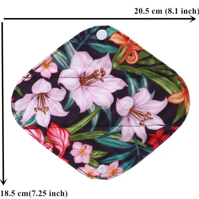Coussinets hygiéniques réutilisables en Fiber de bambou, 10 pièces, serviettes hygiéniques féminines