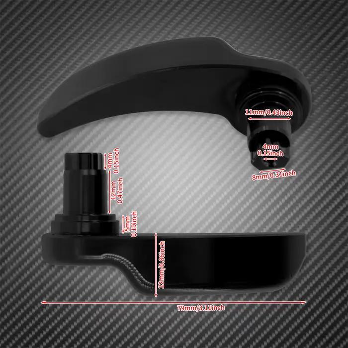 Kit de loquet de sacoche de moto, levier de levage de couvercle noir pour Harley Touring Road King S