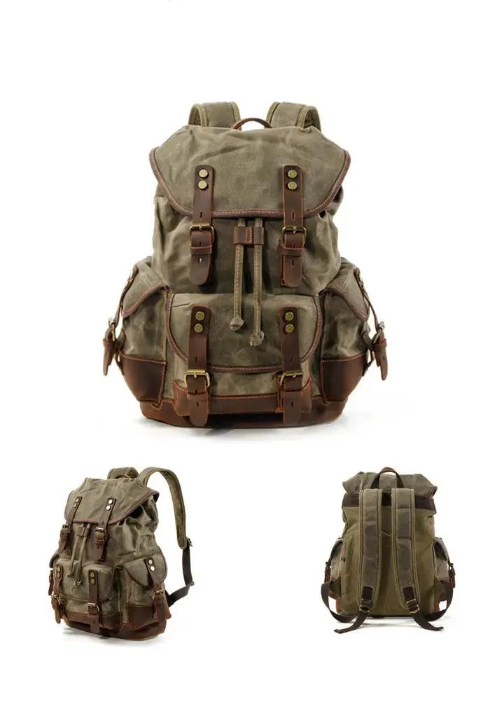 Sac à dos rétro d'extérieur, sac à dos de loisirs pour étudiants, sac de voyage de grande capacité,
