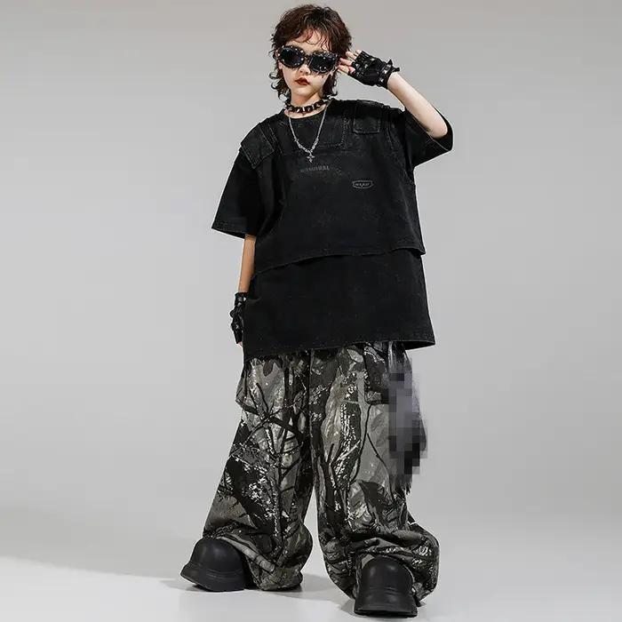 Costume de sport pour enfants, pantalon de danse de rue, Costume pour filles et garçons, tenue d'act