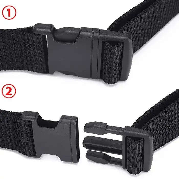 Ceinture en nylon tissé pour homme, sans métal, en plastique, de haute qualité, pour l'extérieur