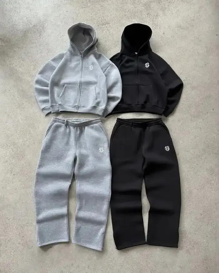 2025 automne/hiver mode broderie Harajuku Y2K sweat à capuche avec fermeture éclair femmes rue Y2K n