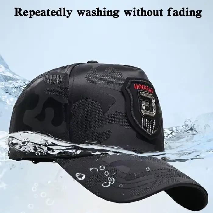 Casquette de baseball Big Head LyumabovTall Crown CamSolomon pour homme, casquette à visière, chapea