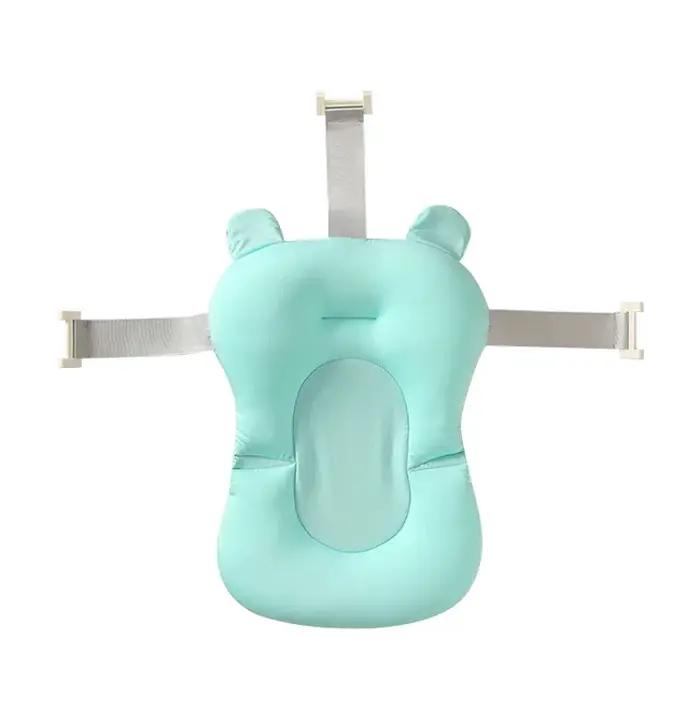 Tapis de soutien de siège de bain pour bébé, coussin de baignoire pliable et chaise pour nouveau-né,