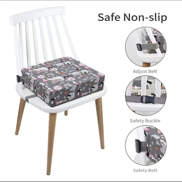Coussin de chaise pour bébé siège réglable sièges rehausseurs pour enfants semelle intérieure rehaussante pour salle à manger coussins de sécurité amovibles occaions familiales