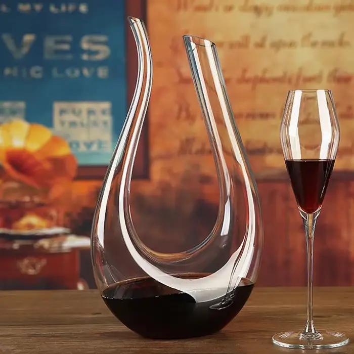 Grand carafe de 1500ML, fait à la main, cristal, vin rouge, verres à Champagne, bouteille, pichet, v