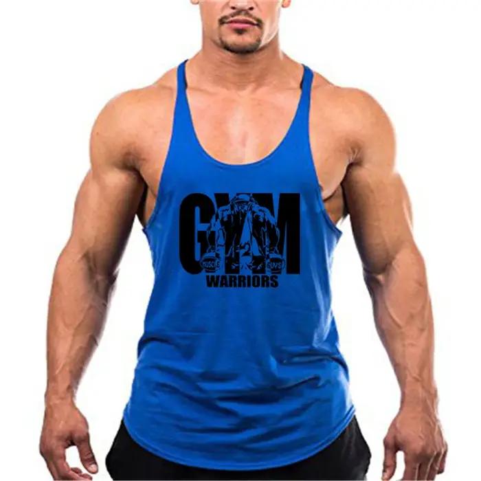 Débardeur de musculation pour hommes, vêtements de sport de marque, en coton respirant, gilets muscu