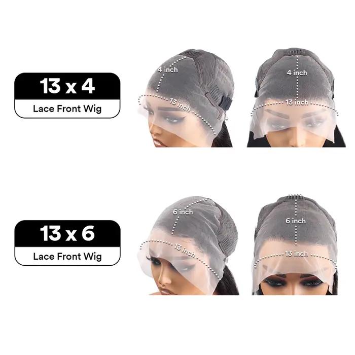 Perruque Lace Front Wig Body Wave naturelle bouclée, cheveux humains, HD, sans colle, 13x6, 13x4, ad