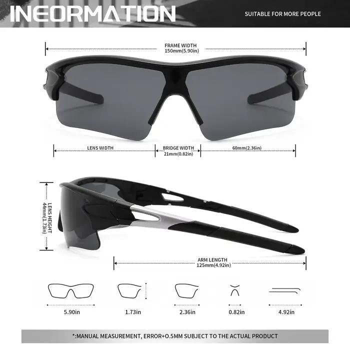 Nouvelles lunettes de sport de protection UV400-lentille légère à couverture complète, enveloppantes
