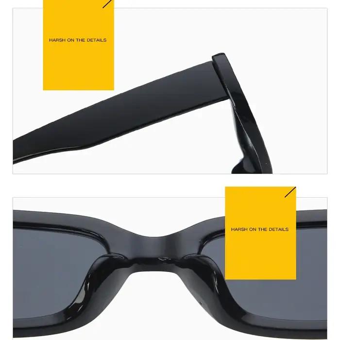28 pièces petit modèle rectangulaire lunettes de soleil pour femmes Vintage marque concepteur carré