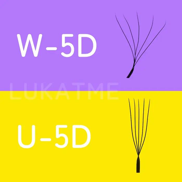 Extensions de cils LUKATME 0.07 PBT, bouquets préfabriqués YY 3D 4D 5D 6D, double 3D, forme W & U, k