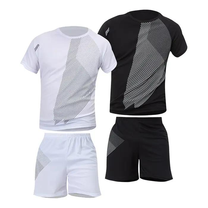 2 ensembles de taille européenne et américaine homme pantalon court à manches courtes costume homme