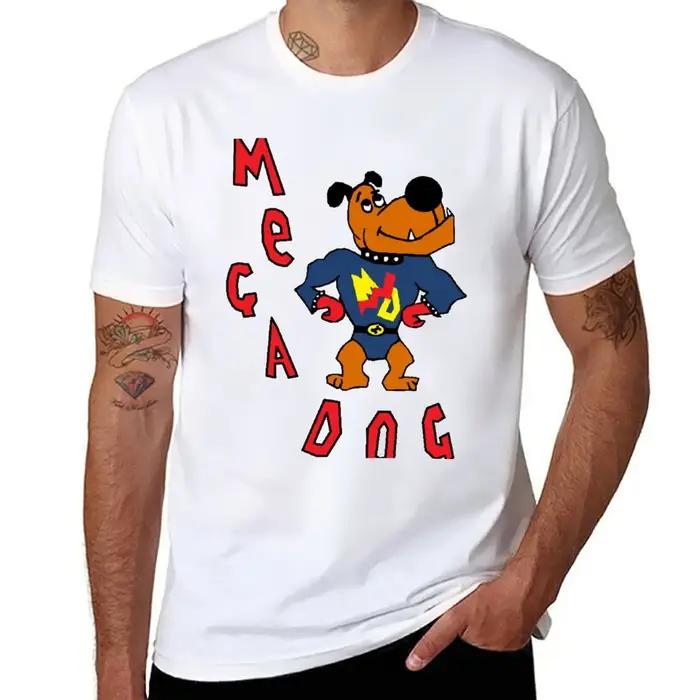 T-shirt graphique vintage pour hommes, New Skins UK, Sid Jenkins Mega Dog Design