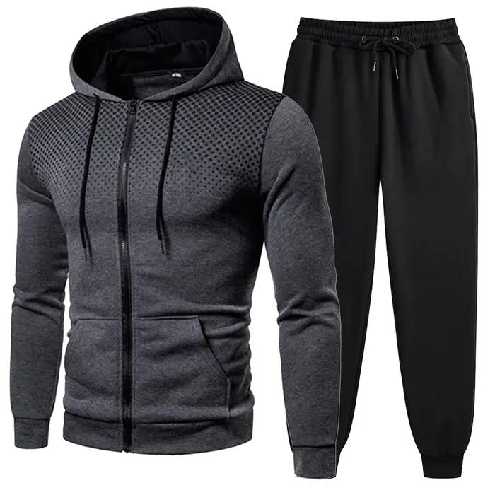 Survêtements pour hommes vêtements pour hommes ensembles pour hommes ensemble à capuche fermeture éc