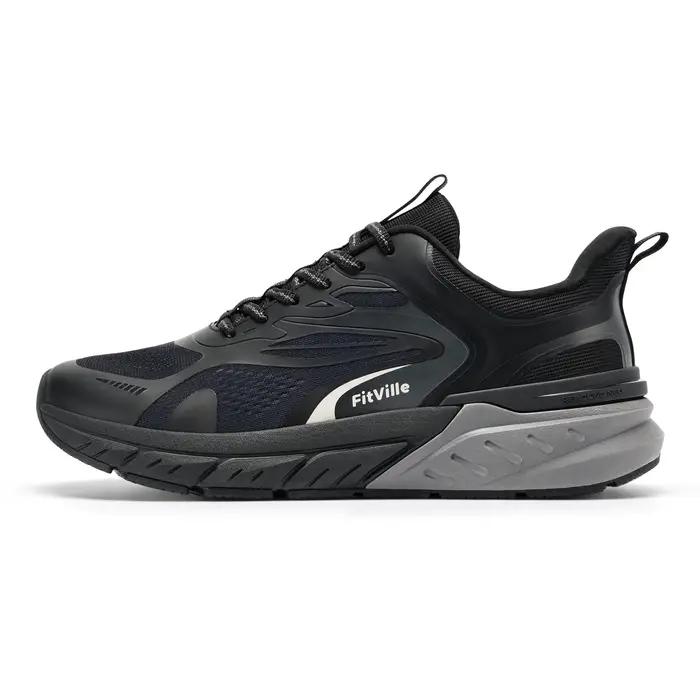 Chaussures de marche Fittington pour hommes, largeur large, antidérapantes, coussinées, souples, res