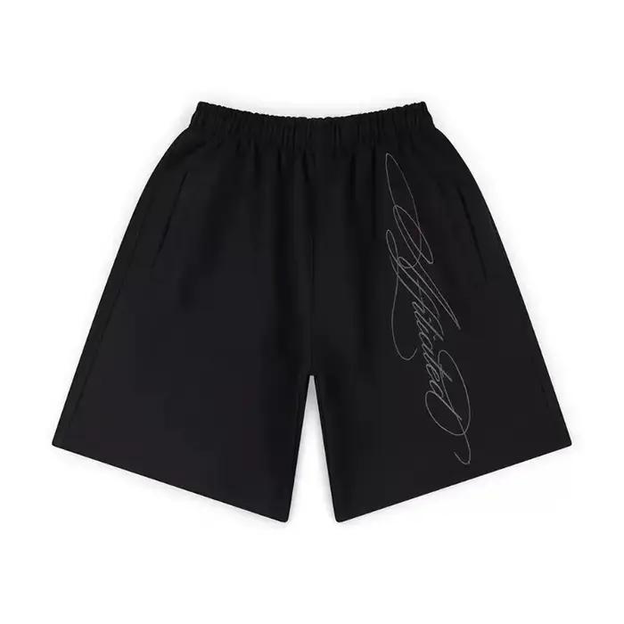 Shorts pour hommes Streetwear Rétro Américain Hip Hop Graffiti Lettres Ample Sport Jogging Été Décon