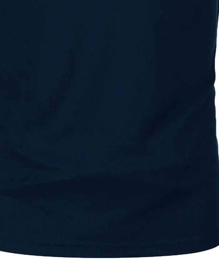 Manches courtes pour hommes, couleur assortie, mode avec revers pour hommes, manches courtes