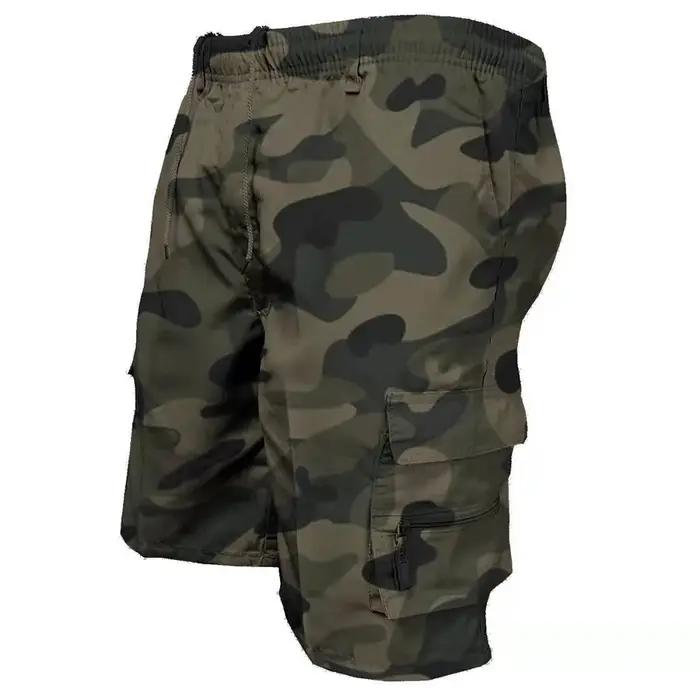 Short tactique d'été pour hommes, Short Cargo décontracté, ample, multi-poches, taille élastique, sa