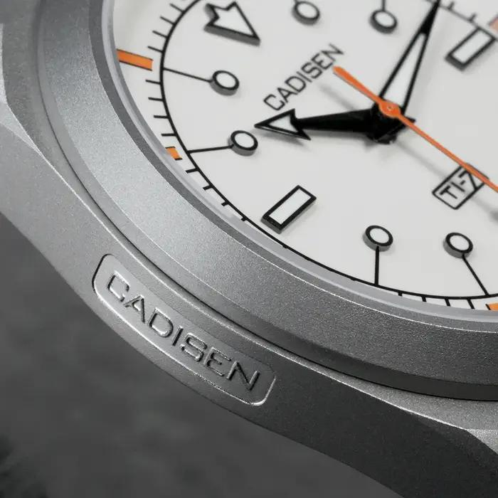 CADISEN TI-7 Autodyne montre-bracelet mécanique automatique en acier titane pour homme, MIYOTA 8215,