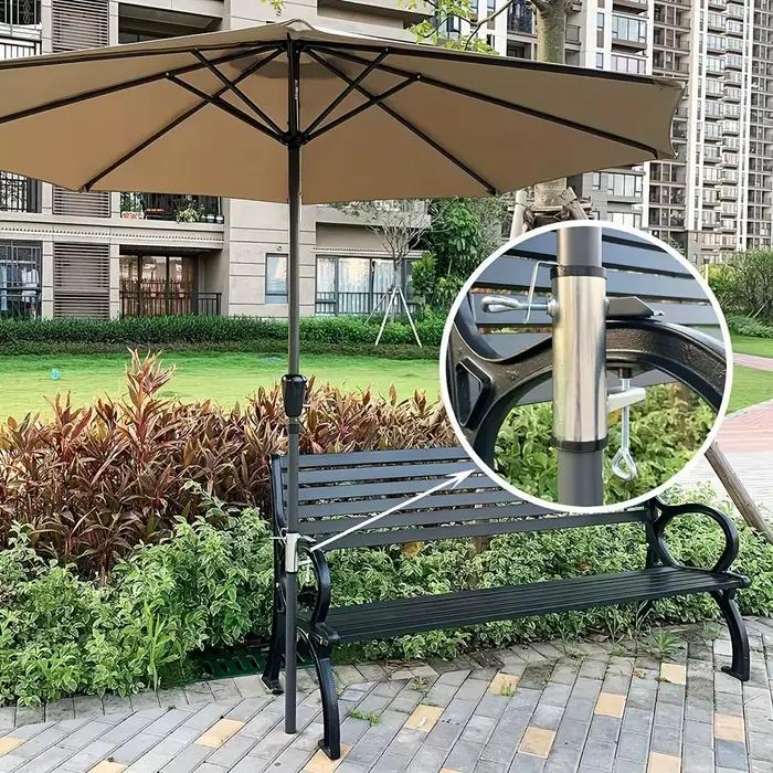 Pince parapluie pour terrasse extérieure, banc de terrasse, cadre partenaire, balustrade, bateau, po