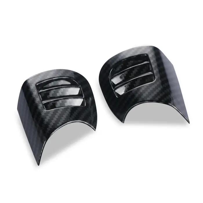 Couvercle de ventilation de voiture, coque de sortie, boîtier, autocollant en Fiber de carbone pour