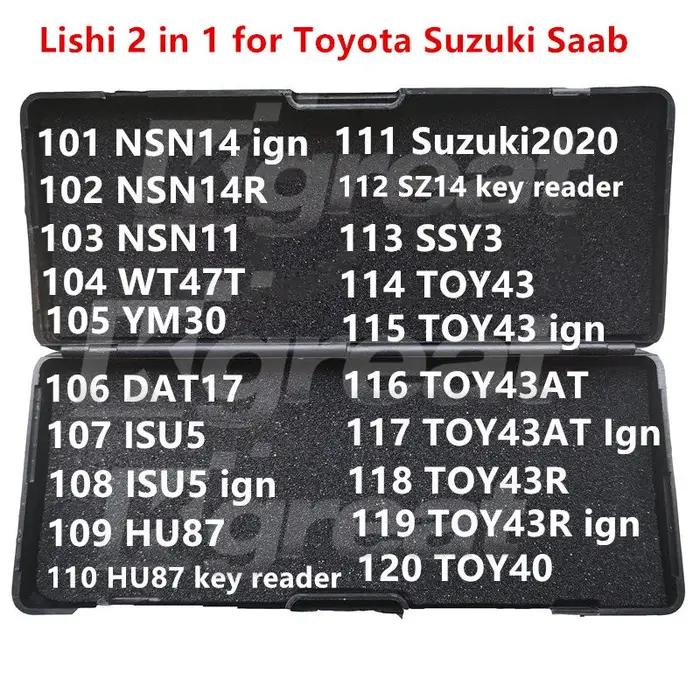 021-040 Lishi 2 en 1 2 en 1 HU46 YM28 HU100 HU43 B111 GM37 GM39 GM45 VA2T HU83 NE72 SX9 NE78 VA6 VAC