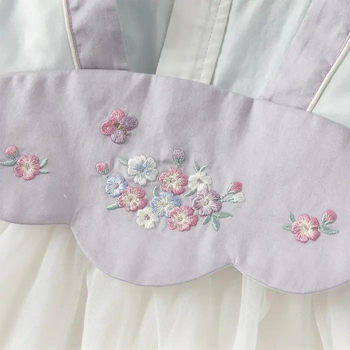 Dave Bella robe en maille pour filles printemps automne bébé charme robes d'extérieur Style chinois