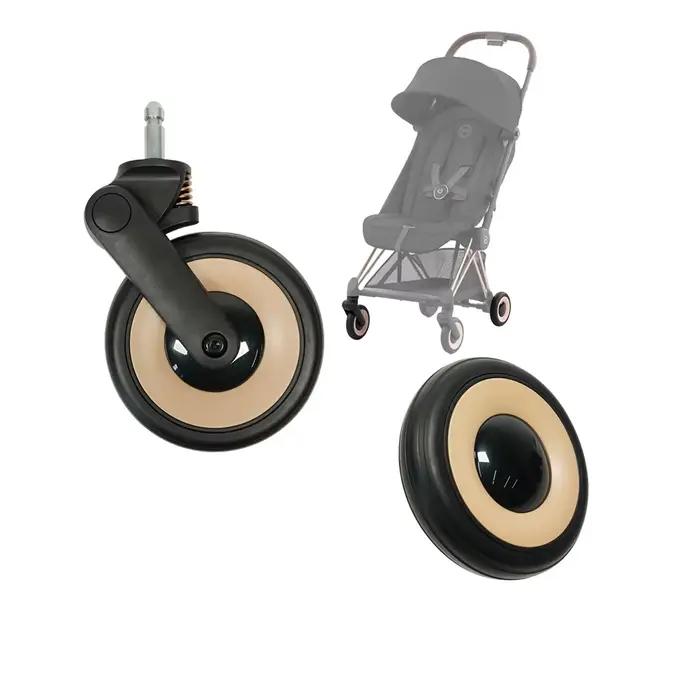 Roue avant ou arrière pour poussette Cybex Coya avec pneu et axe remplacement direct pour bébé sorties famille et cadeau naissance