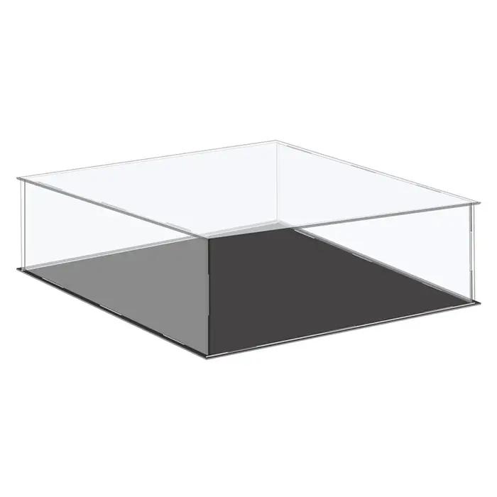Présentoir en acrylique Transparent, boîte de rangement en plastique, Cube à assembler, vitrine anti