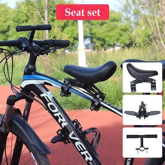 Sièges de vélo avec guidon et pédales pour enfants, siège enfant orienté vers l'avant, coussin de sécurité