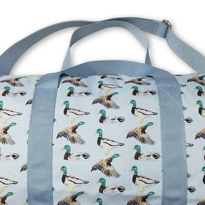 Sac de voyage en toile de coton à rayures avec sangle