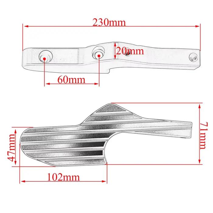 Nouvelles Extensions de repose-pieds de passager, pour Vespa GT GTS GTV 60 125 200 250 300 300ie Ves