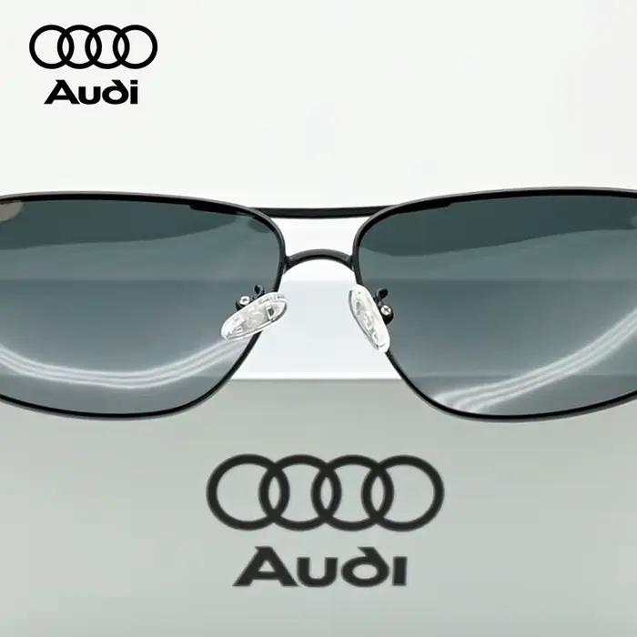 Lunettes de soleil polarisées Audi de luxe, style pilote carré, anti-éblouissement, pour la conduite