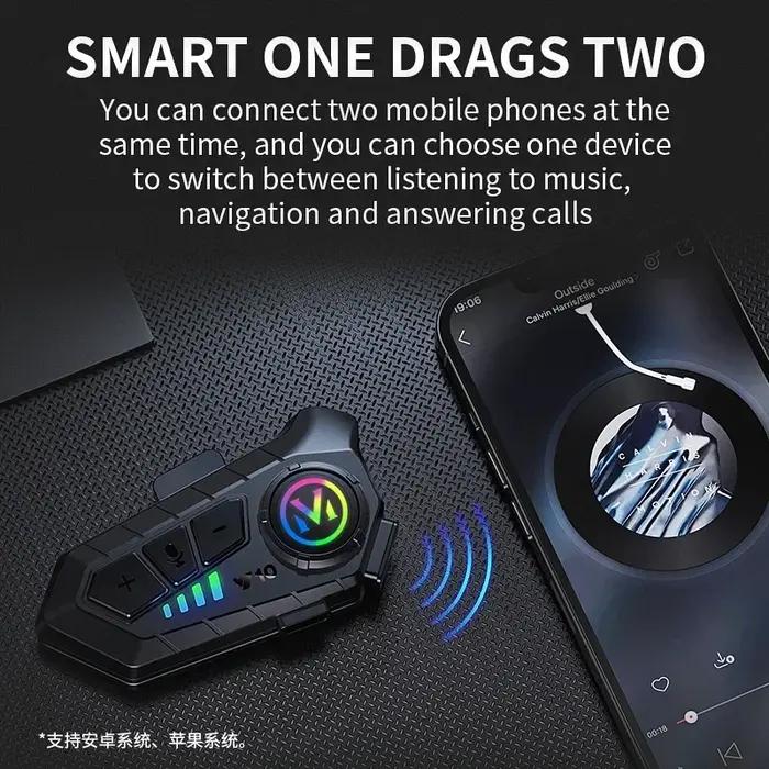 Y10 Bluetooth 5.3 casque casque sans fil mains libres appel téléphone Kit Moto étanche écouteur lect