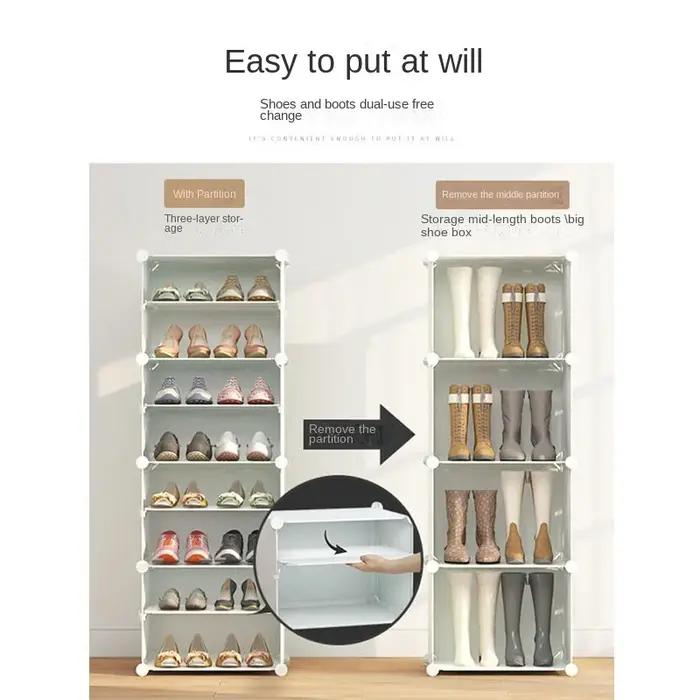 Meubles de maison pliants pour chaussures T1, armoires de salon simples, organisateurs de stockage d