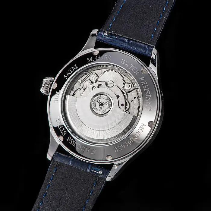 Sugess Moonphase montre pour hommes 40mm montres mécaniques automatiques origine ST2528 mouvement ac