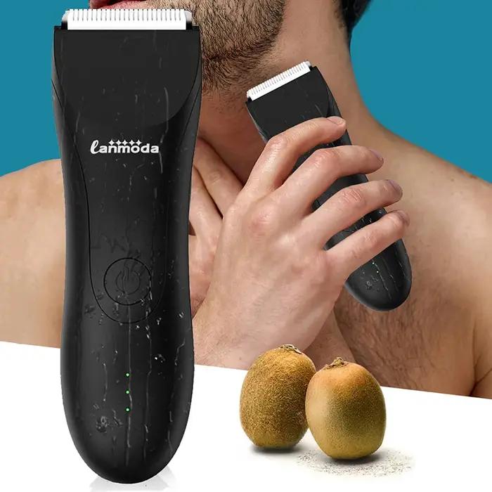 Tondeuse électrique pour hommes, corps pubien, sous la ceinture, Bikini, épilateur, étanche, Manscap