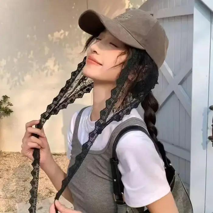 Jupe courte Triangle en dentelle pour femmes, demi-jupe empilée de Style coréen, petit tablier, ride
