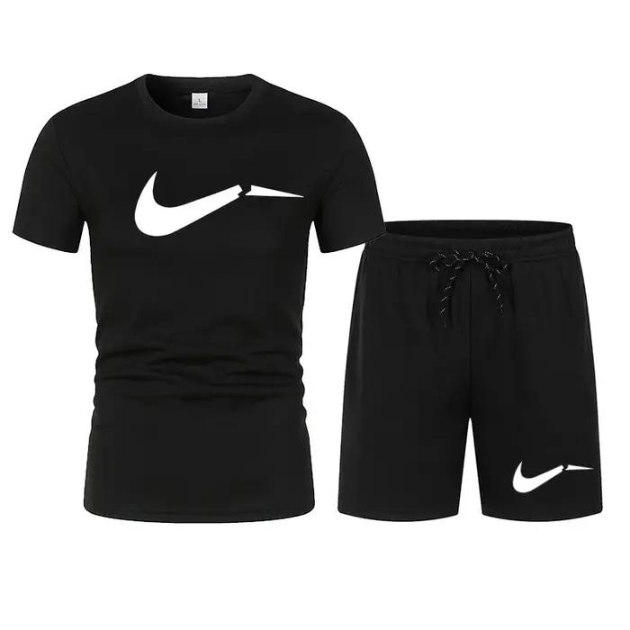 Ensemble T-shirt et short d'été pour homme 2026, combinaison décontractée et tendance à manches cour