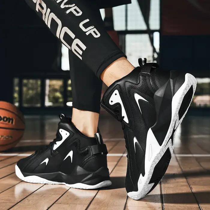 Baskets décontractées grande taille pour hommes quatre saisons chaussures de basket-ball légères et