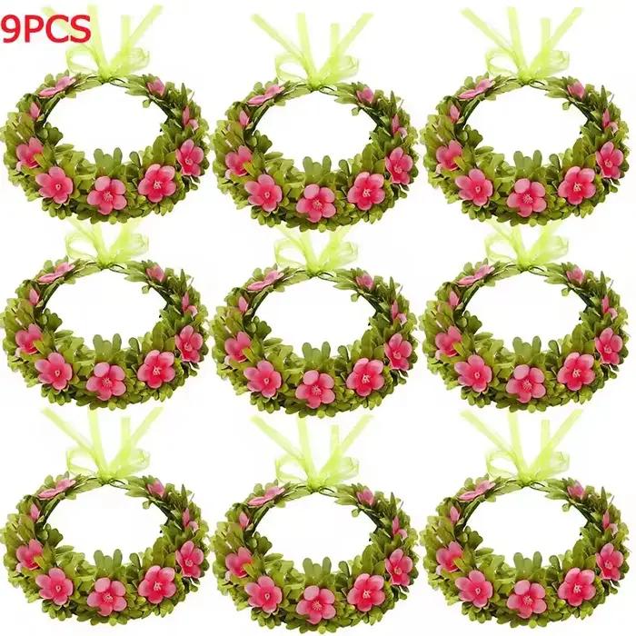 Guirlande de Moana pour filles, couronne de fleurs, coiffure pour enfants et adultes, Costume de pri