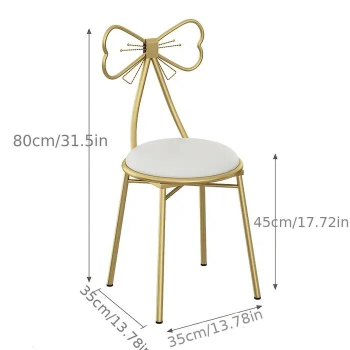 Tabouret de maquillage, tabouret de maquillage, moderne et simple, avec bretelles, coussin de siège,